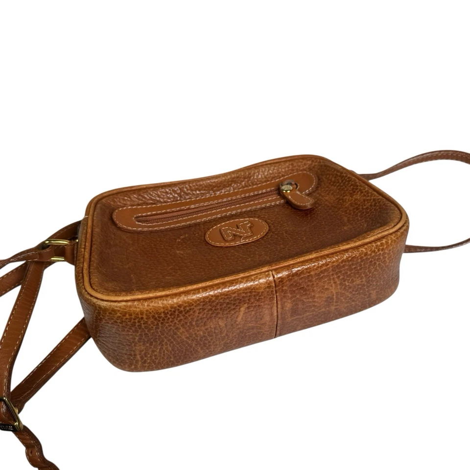 Bandolera NINA RICCI Vintage Cuero Marrón con Correa Desmontable Foto 2 de 4