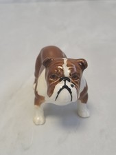 Vintage Beswick Bulldog Figurine Bosun Brown & White Gloss Dog Figurine. PS