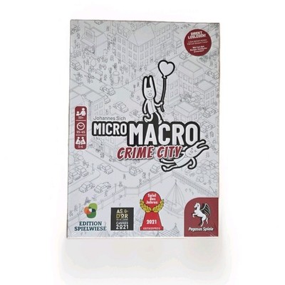 MicroMacro - Crime City - Spiel des Jahres 2021 - Brettspiel Party Detektivspiel