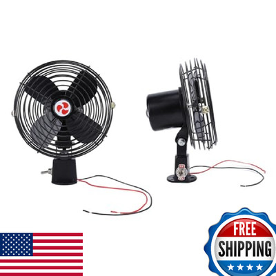 Aramox 8inch 12V RV Heavy Duty Metal Cooling Fan 2-Speed Switch Car Boat Truck B