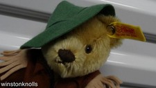 STEIFF NIMROD SINGLE BEAR IN THE BROWN JACKET WITH GREEN HAT IN GIFT BOX