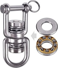 Heavy-Duty 360  Swing Swivel with 2 Bearings for Indoor/Outdoor Use