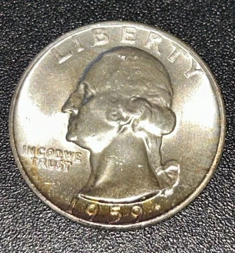 1959 D Washington Quarter BU Uncirculated 90% Silver 25c US Coin