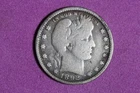 Estate Find 1892 Barber Quarter Dollar #K59806