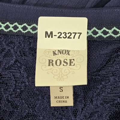 ｍ Knox Rose Women Cardigan S Navy Fairy Grunge Lace Crochet Open