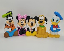 Disney Mickey Mouse and Friends 5-Figure Bath Set Minnie Goofy Donald Pluto
