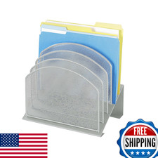 Safco Onyx Desk Organizer 5 Vertical Sections File Organizer For Home Office