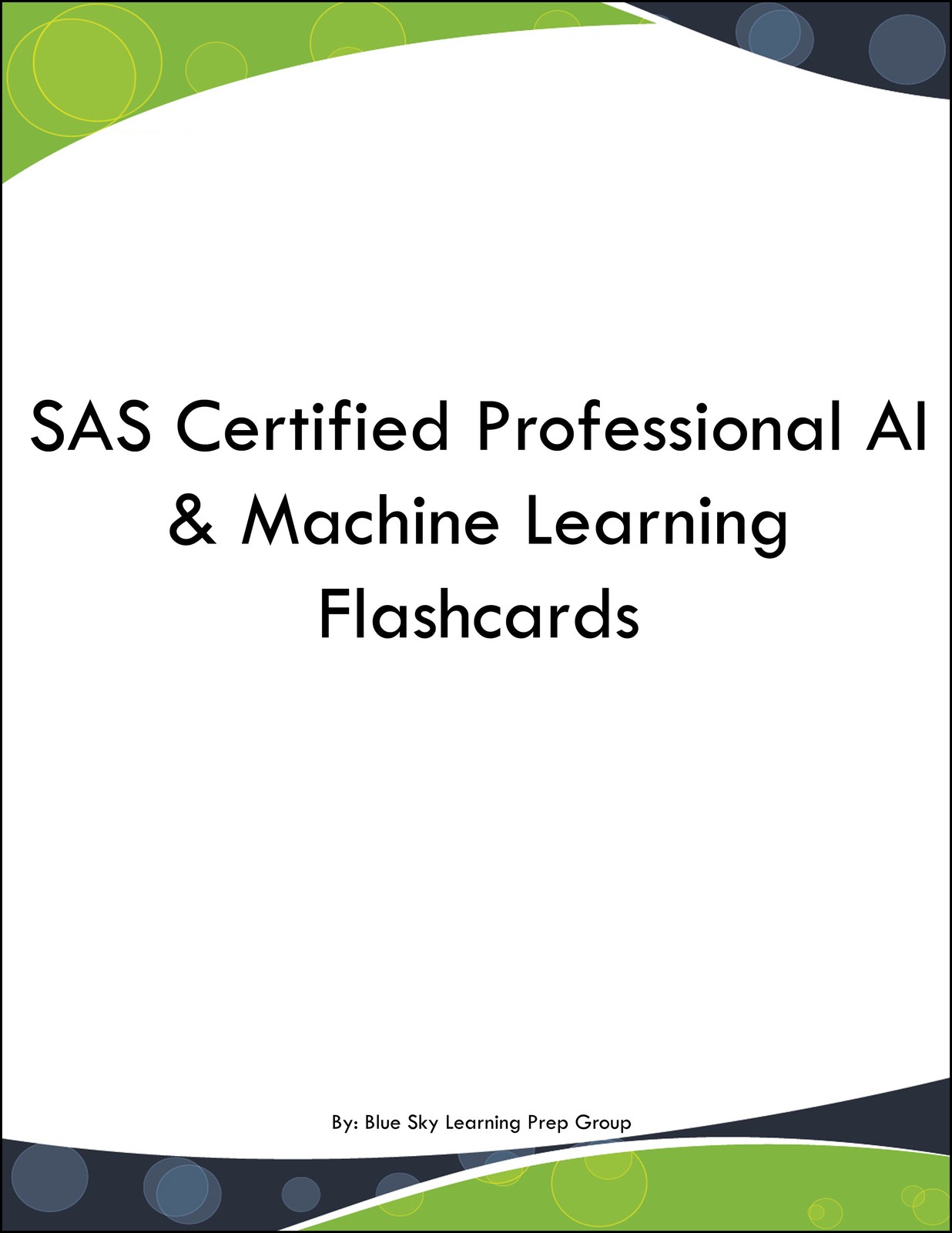SAS Certified Professional AI & Machine Learning Flashcards | eBay