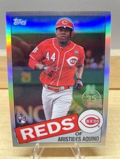 2020 Topps Chrome #85TC-21 Aristides Aquino 1985 Topps Baseball Reds