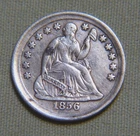 1856 Seated Liberty United States Half Dime XF Choice Details - Lot 491
