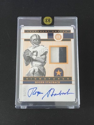2023 Panini Encased Roger Staubach Patch Auto Autograph On Card /20 RARE HOF