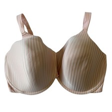 Playtex 18 Hour Ultimate Lift Support Wireless Bra Peach Stripe 4747 36DDD