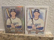 2025 Topps Allen & Ginter #203 Tommy Edman LA Dodgers Silver Portrait & Base
