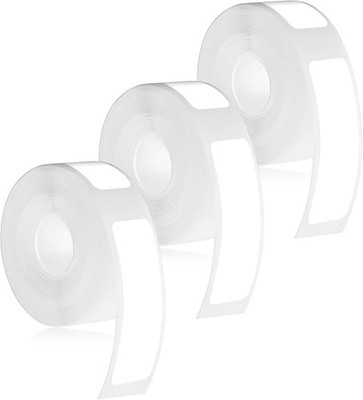 Nogeqi 3 Rollen Etiketten Weiß für Phomemo D30/D32/D35/Q30/Q30S/Q31, 12 x 40 m