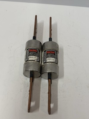 Bussmann FRS-R-110 110A 600V Dual-Element Time-Delay Class RK5 Fuses Lot Of 2