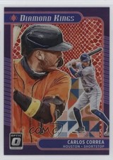 2021 Panini Donruss Optic Diamond Kings Red Dragon Prizm /110 Carlos Correa 1pf0