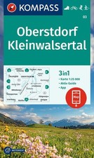 KOMPASS Wanderkarte 03 Oberstdorf, Kleinwalse...