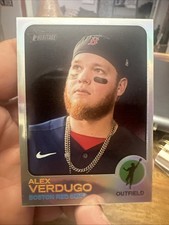 Topps Heritage Chrome Silver Alex Verdugo Base Red Sox SP/673 
