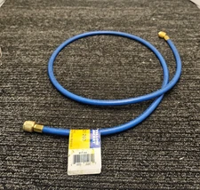 Yellow Jacket 21260 Plus II Hose Standard 1/4" Flare Fittings, 60", Blue Durable