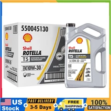 Shell Rotella T5 10W-30 Synthetic Blend Motor Oil 1 Gal (3 Pack) – Free Shipping