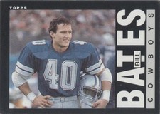 Bill Bates 1985 Topps Rookie Card 38. rookie card picture