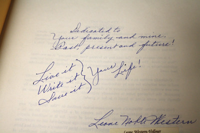 Signed, THE GOLD KEY TO WRITING YOUR LIFE HISTORY by Leon Noble Western