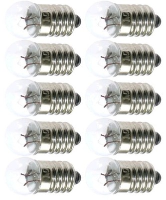 MEETOOT 10pcs E10 Mini Light Bulbs 3.8V 0.3A Physical Electrical Experiment...