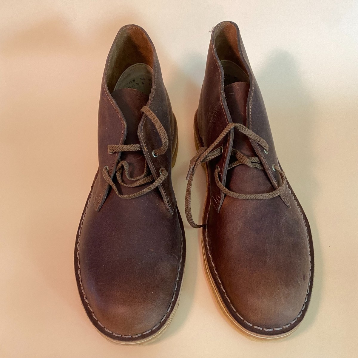 その他 R Clarks Originals Desert Boot Beeswax Brown Leather Mens US 9.5