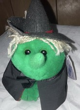 SWIBCO Puffkins Hazel Green Witch Plush Stuffed Animal 1997 Style 6662