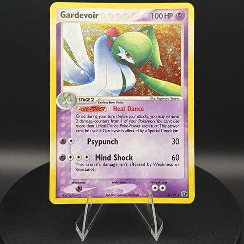 Pokémon Gardevoir 4/106 EX Emerald Holo Rare 2005 See Spin Video