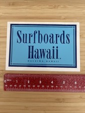SURFBOARDS HAWAII Haleiwa Hawaii Blue Sticker OG Vintage Surfing Skateboarding