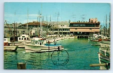 San Francisco California CA Fisherman's Wharf Chrome Postcard Posted 1965