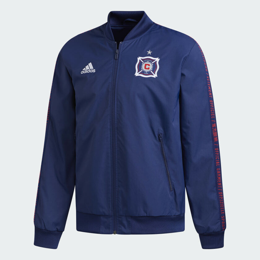 Adidas MLS Chicago Fire Anthem Jacket Navy DP5018 | eBay