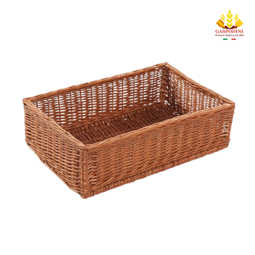 Espositore per pane in Vimini Rosso da 60x40cm - Picture 1 of 1