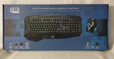 Adesso EasyTouch 136CB Illuminated Gaming Keyboard Mouse Combo, AKB-136CB NIB