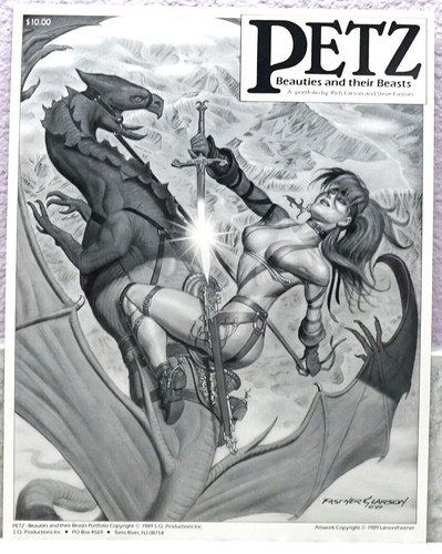 PETZ Beauties & Their Beast Larson & Fastner 6 Fantasy / Pinup Art Prints