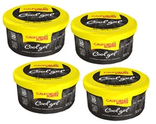 California Scents Cool Gel Ice Scent - Car Air Freshener, 4 Packs