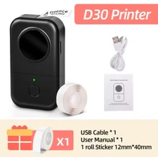 Phomemo D30 Label Maker Machine Portable Bluetooth Mini Thermal Label Printer