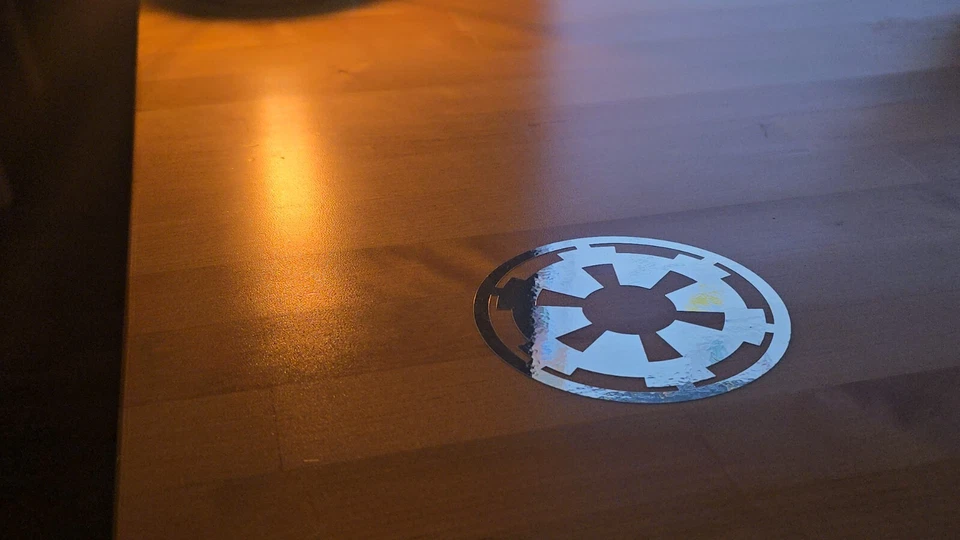 Galactic Empire Decal Sticker in Chrome Vinyl | Premium Quality | Size 4x4 - Image 2 of 3