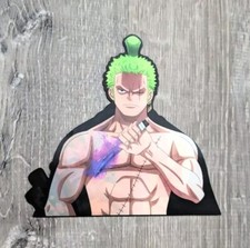 One Piece Roronoa Zoro 1 3D Lenticular Anime Motion Car Sticker Decal
