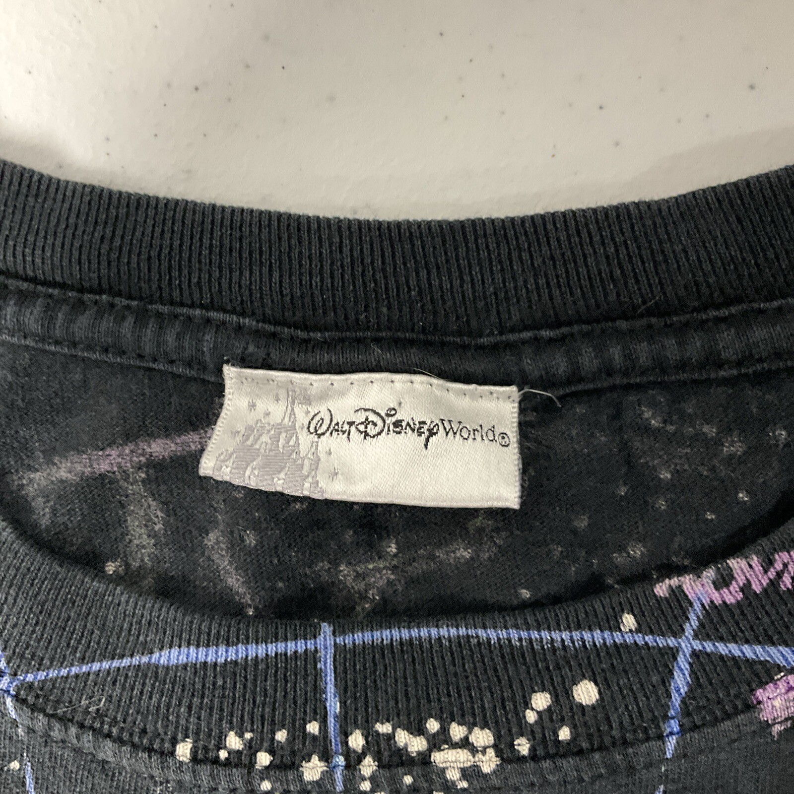 Vintage Disney Liquid Blue Shirt Sz 2XL Constellations Stars Zodiac 1993 AOP image 2