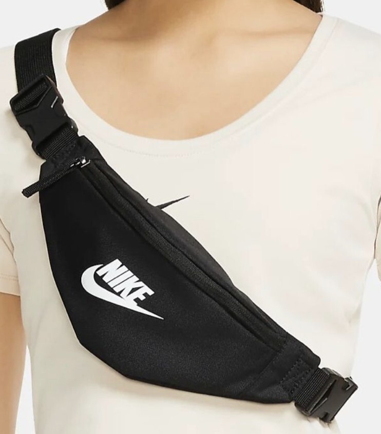 Nike Heritage Crossbody Bum Bag Fanny Pack Man Bag Pouch Black