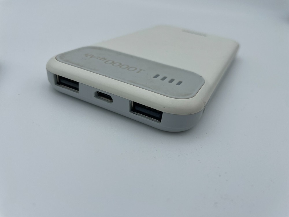 Miniso 10000mAh Power Bank JP-62 Portable Charger White for iPhone and Android  