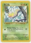 Weedle 69/102 LP 1999-2000 4th Print UK Common Unlimited Base Set Pokemon Card