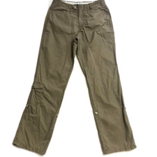 COLUMBIA Women's Hiking Pants Roll Up Button Khaki Tan Brown Chino Sz 8