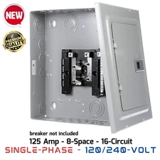 Indoor Main Lug Garage Sub Panel Surface Mount Load Center Electric Breaker Box