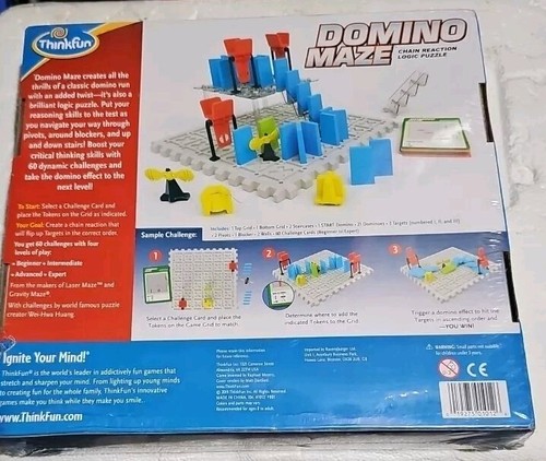 SEALED ThinkFun Domino Maze: Chain Reaction Logic Puzzle Game - Picture 4 of 5