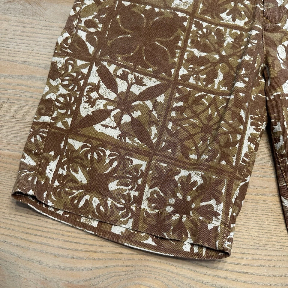 Volcom Faceted Mix Shorts Beige Geometric Men’s 30 w/ 9” Inseam Casual - Image 3 of 4