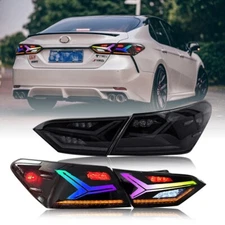 RGB LED Tail Light For Toyota Camry L/LE/SE/SL/XLE/XSE/TRD 2018-2024 Rear Lamps