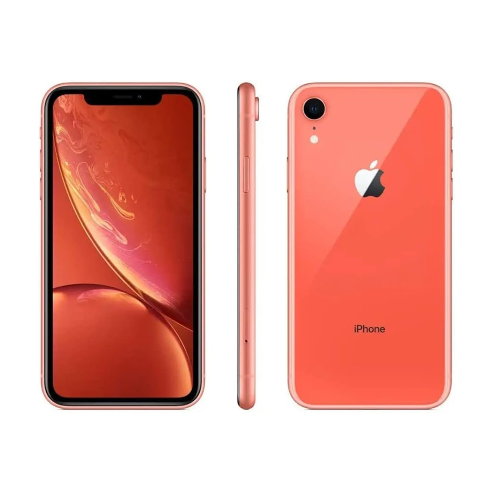 iPhone XR 64GB Unlocked - Very Good Condition, Coral & Yellow